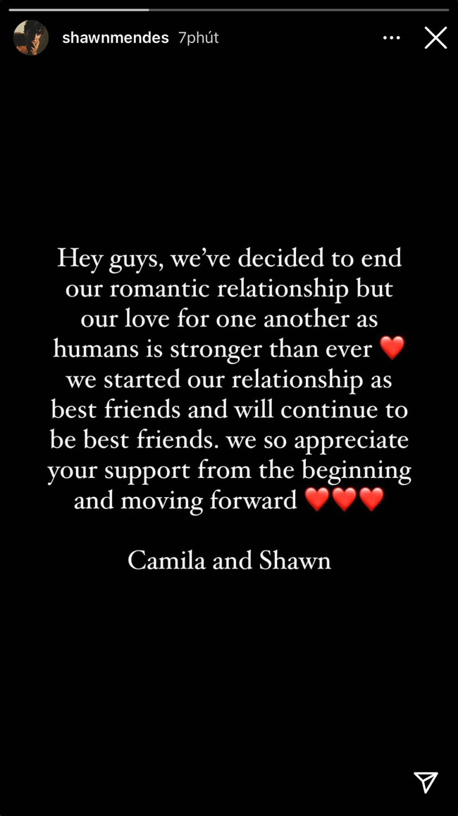 Shawn Mendes và Camila Cabello thông báo chia tay sau 2 năm hẹn hò - Ảnh 1