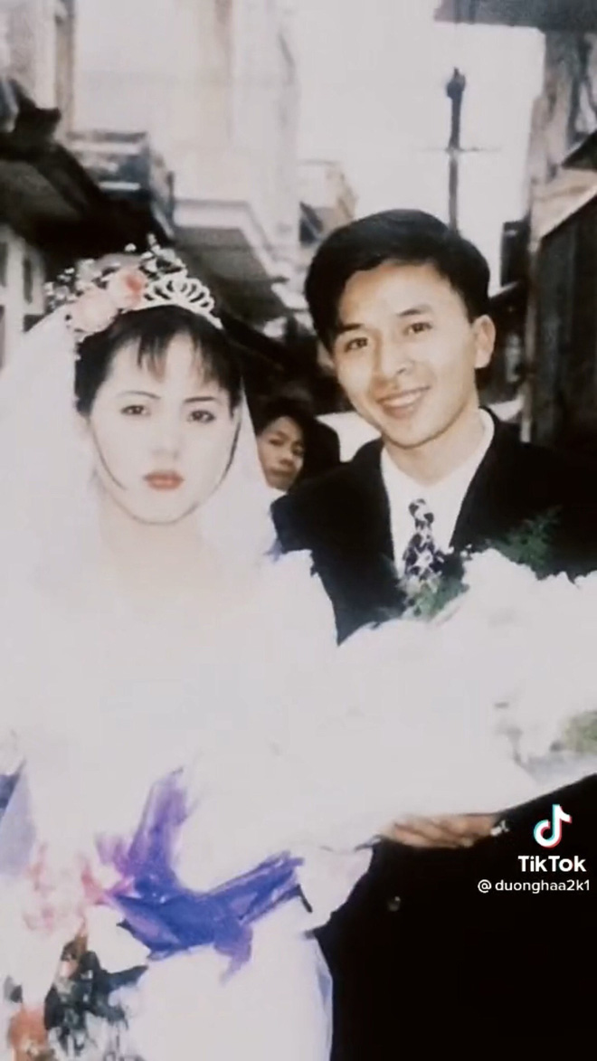 Bộ ảnh cưới 20 năm trước nóng trên MXH vì nhan sắc cô dâu chú rể không qua photoshop - Ảnh 1