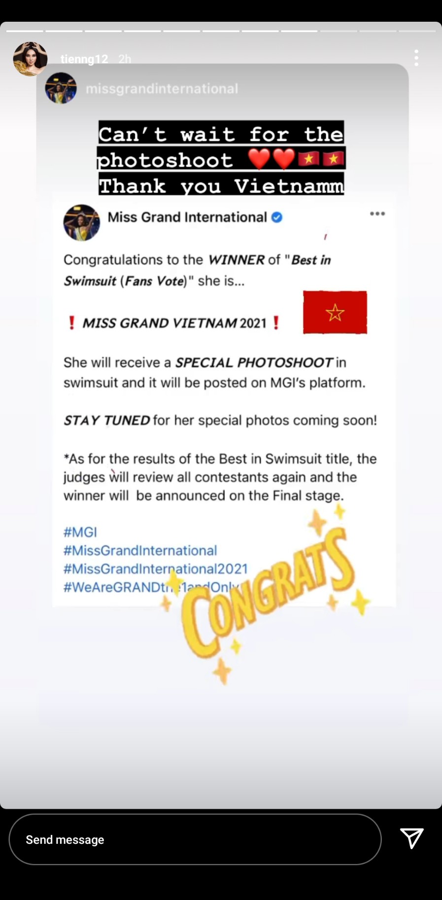 Thùy Tiên đoạt giải Best Swimsuit tại Miss Grand 2021 - Ảnh 2