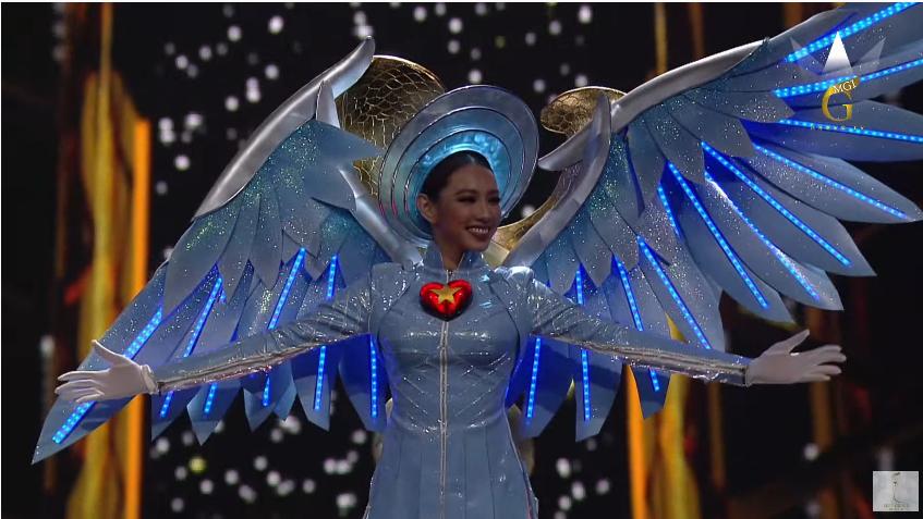 Thùy Tiên bị 'gãy cánh' khi thi Quốc phục tại Miss Grand 2021 nhưng thần thái cực xuất sắc - Ảnh 6