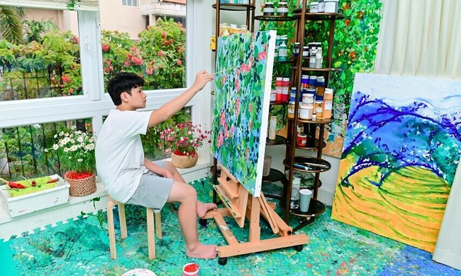 'Thần đồng hội họa' người Việt 14 tuổi bán thành công bức tranh hơn nửa tỷ - Ảnh 6