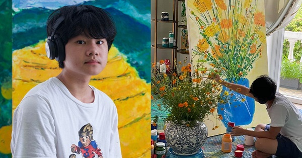 "Thần đồng hội họa" người Việt 14 tuổi bán thành công bức tranh hơn nửa tỷ