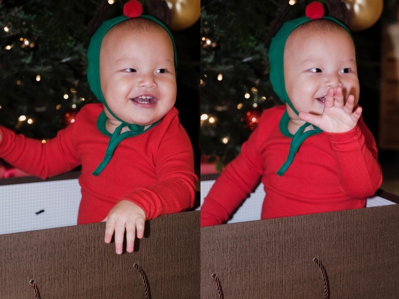 Bộ ảnh mừng Giáng sinh siêu cưng của ba con Hồ Ngọc Hà, cậu út Leon vẫn là 'thánh hài' - Ảnh 9