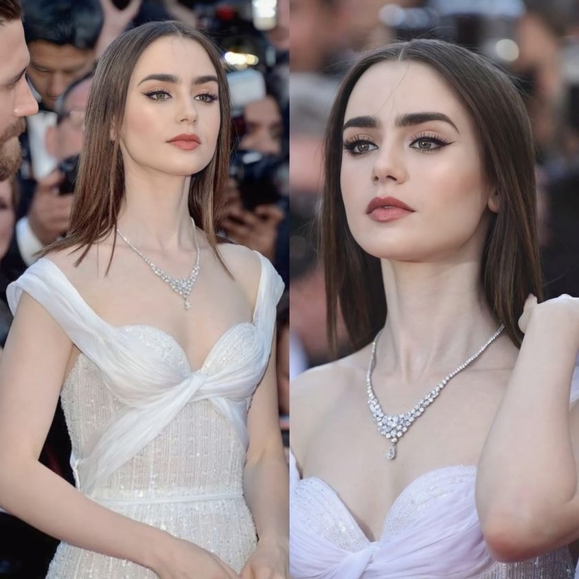 Ngắm loạt khoảnh khắc đẹp như cổ tích của 'Bạch Tuyết' Lily Collins - Ảnh 1