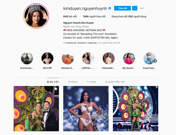 Sau đêm bán kết, Instagram của Kim Duyên bùng nổ, lọt Top 10 Miss Universe có follow 'khủng' - Ảnh 2