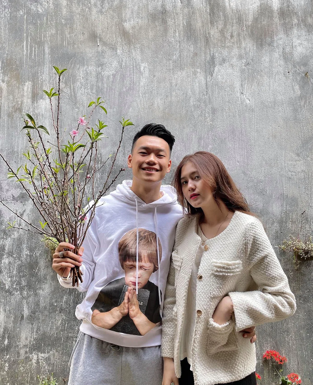Không chỉ có Hoàng Đức, cầu thủ Thành Chung cũng có bạn gái 