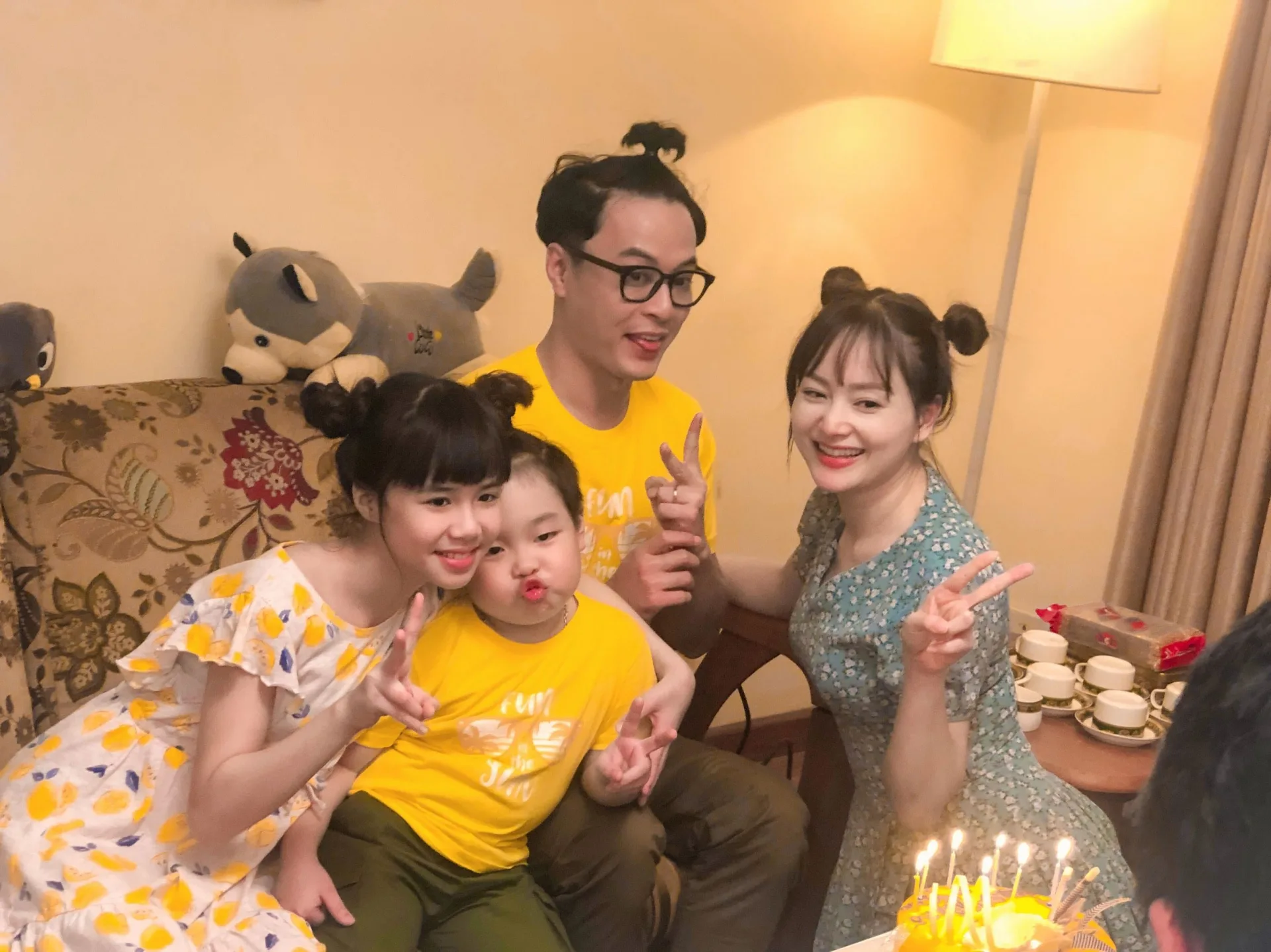 Diễn viên nhí đáng yêu đóng vai con trai Lan Phương và Hồng Đăng trong