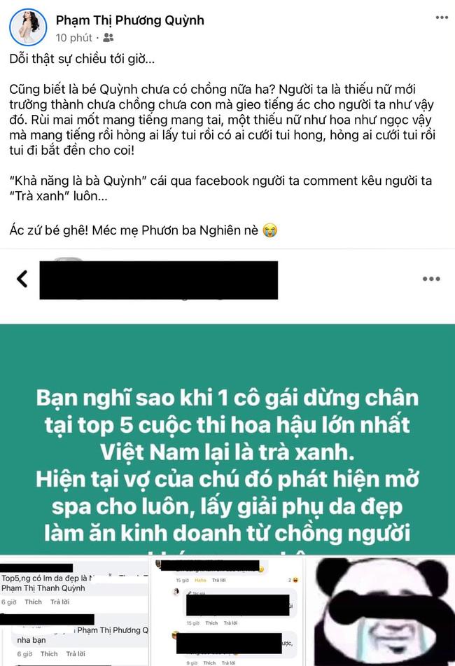 Thực hư chuyện Top 5 Hoa hậu Việt Nam Phương Quỳnh bị tố là 'trà xanh', bị bà cả phát hiện - Ảnh 3