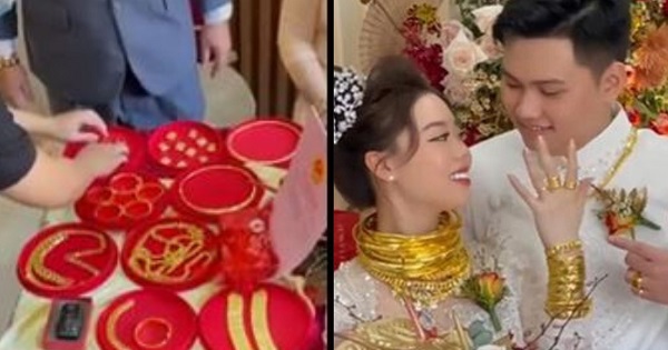 "Cô dâu vàng" mở bát năm 2022: Được mẹ tặng 1 kg vàng, 1 xe Camry đời mới, nhiều sổ đỏ
