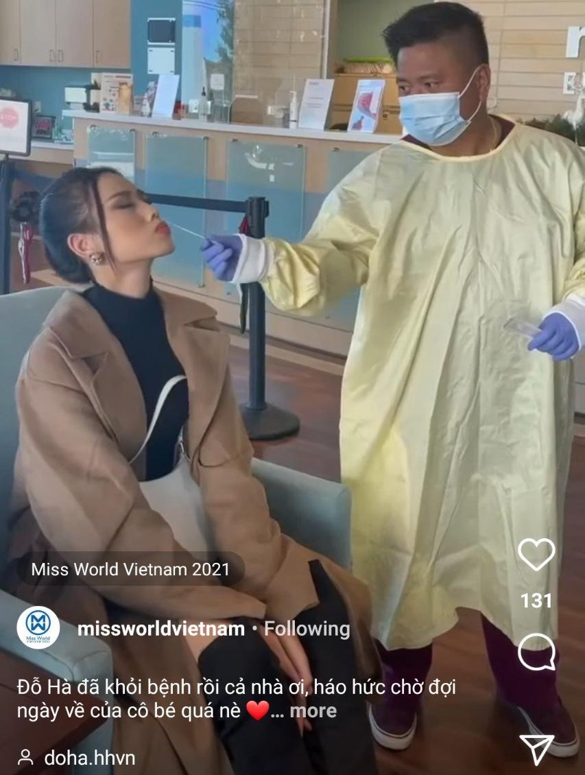 Hoa hậu Đỗ Thị Hà làm Vlog về hành trình điều trị Covid lạc quan trên đất Mỹ - Ảnh 2
