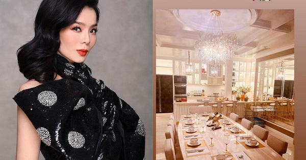Lệ Quyên hé lộ không gian bữa tối sang như hoàng gia trong biệt thự triệu đô