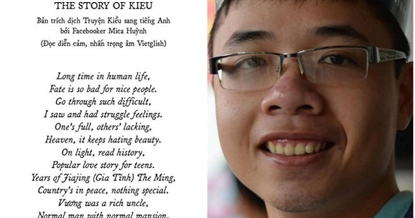 Anh kỹ sư phần mềm dịch Truyện Kiều sang tiếng Anh, giữ nguyên thể thơ lục bát