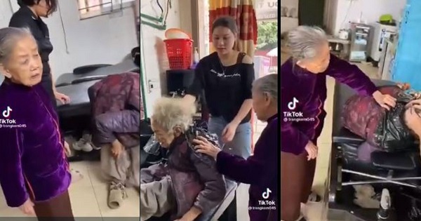 Cụ bà 91 tuổi đưa em gái 81 tuổi đi gội đầu ở tiệm: "Khi nào chị lại đưa em sang gội nữa nhé"