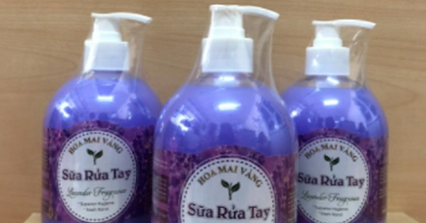 Sữa rửa tay Hoa Mai Vàng bị  Bộ Y tế yêu cầu thu hồi vì không đạt chuẩn