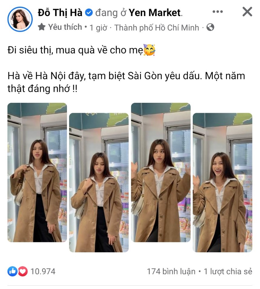 Hoa hậu Đỗ Thị Hà tay xách nách mang lên đường về nhà ăn Tết  - Ảnh 1