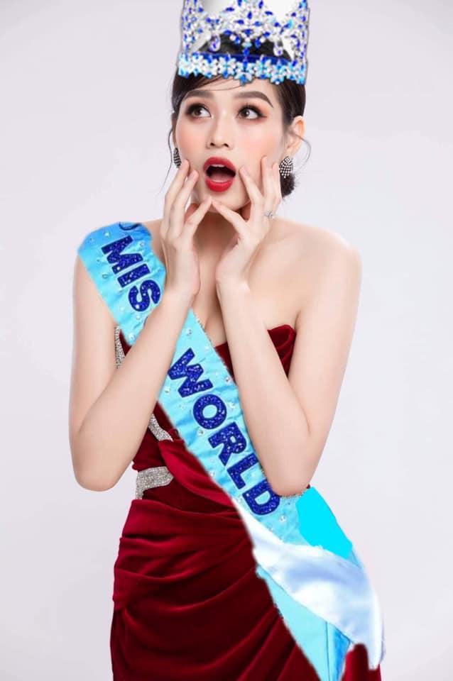 Nóng lòng cho Chung kết Miss World, fan ghép ảnh Đỗ Thị Hà đội vương miện đăng quang - Ảnh 2