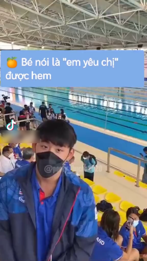 Supha - Kình ngư Thái Lan hot nhất SEA Games 31 - bị fan Việt dụ nói 'em yêu chị' - Ảnh 6