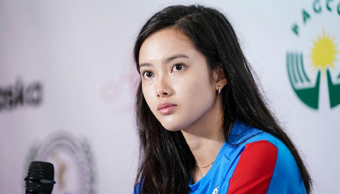 Vẻ đẹp ngọt ngào sáng cả sàn đấu của VĐV Wushu người Philippines tại SEA Games 31