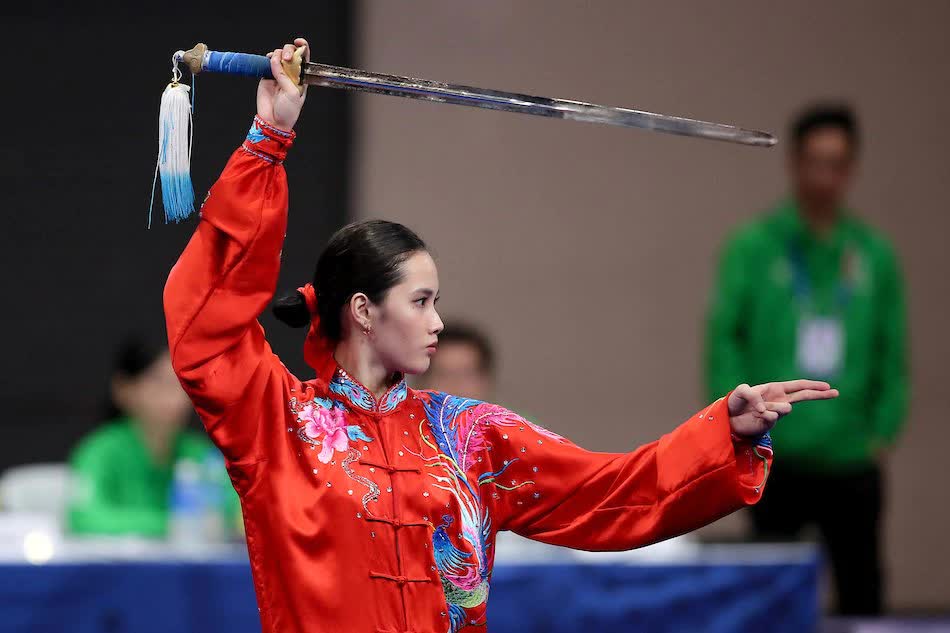 Vẻ đẹp dịu dàng của VĐV Thái cực kiếm người Philippines tại SEA Games 31 - Ảnh 2
