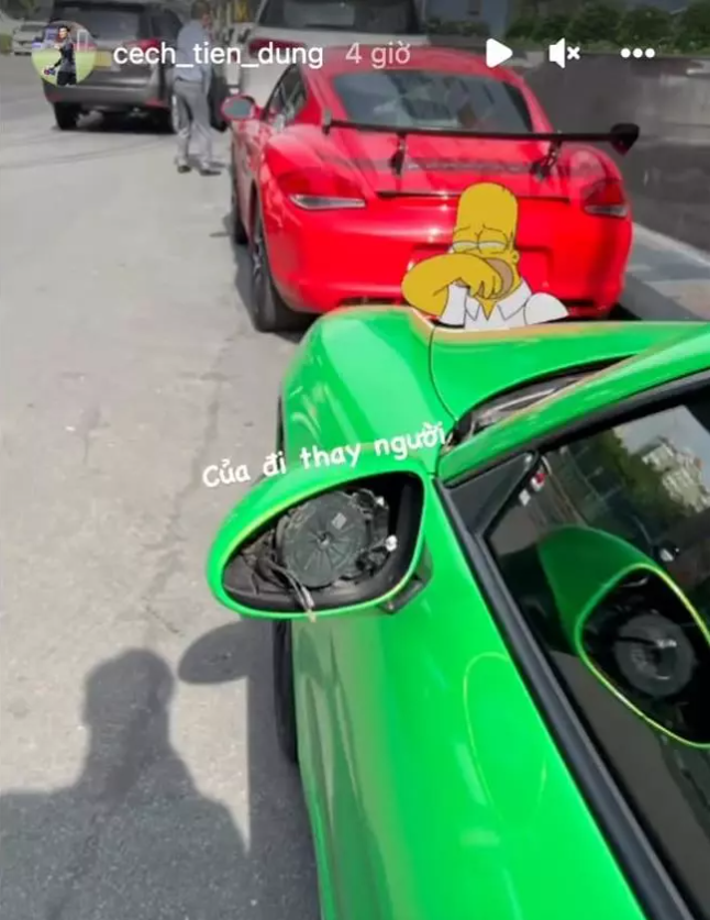 Thủ môn Bùi Tiến Dũng va chạm giao thông, netizen xót siêu xe 30 tỷ đồng- Ảnh 2