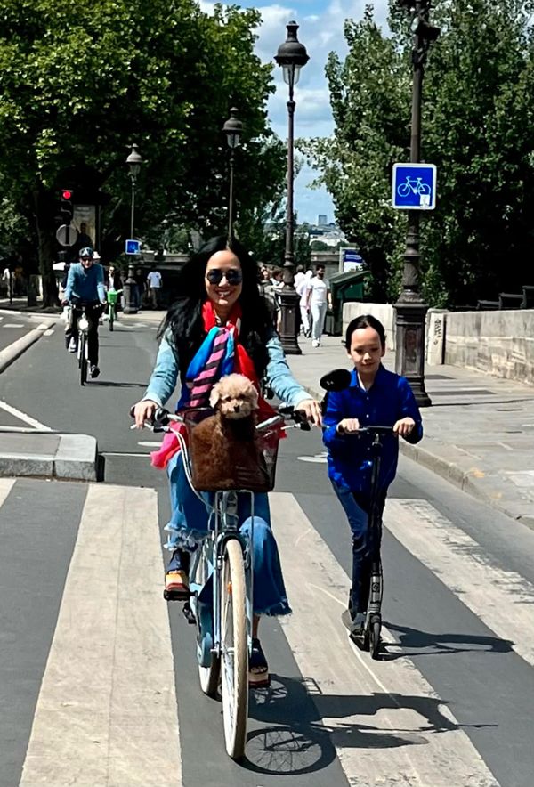 Diva Hồng Nhung tuổi 52 hạnh phúc bên con và bạn trai tại Paris - Ảnh 1