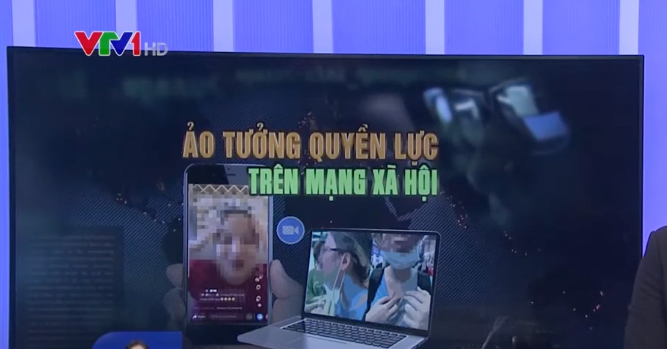 Hot mom Thuỷ Bi xuất hiện trên ảnh nền phóng sự “Ảo tưởng quyền lực trên MXH” của VTV - Ảnh 1