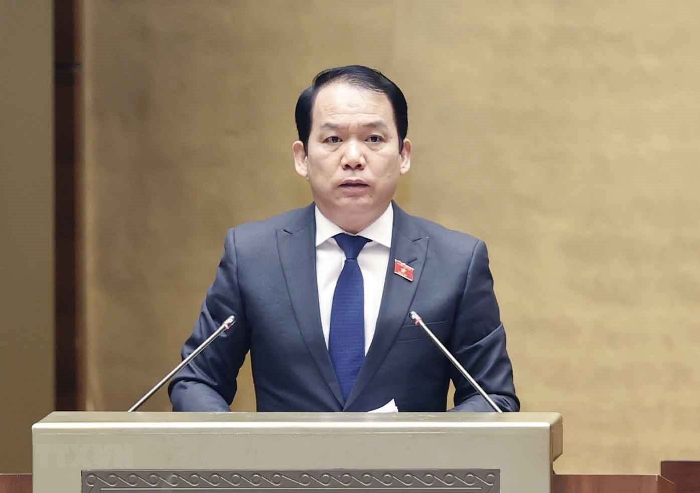 Quốc hội họp thảo luận về luật sở hữu trí tuệ của đối với Quốc huy, Quốc kỳ và Quốc ca. 
 - Ảnh 1