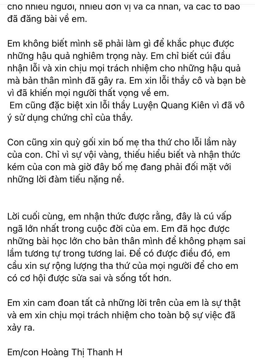 Nữ sinh 9.0 IELTS viết tâm thư xin lỗi mong cộng đồng mạng tha thứ - Ảnh 3