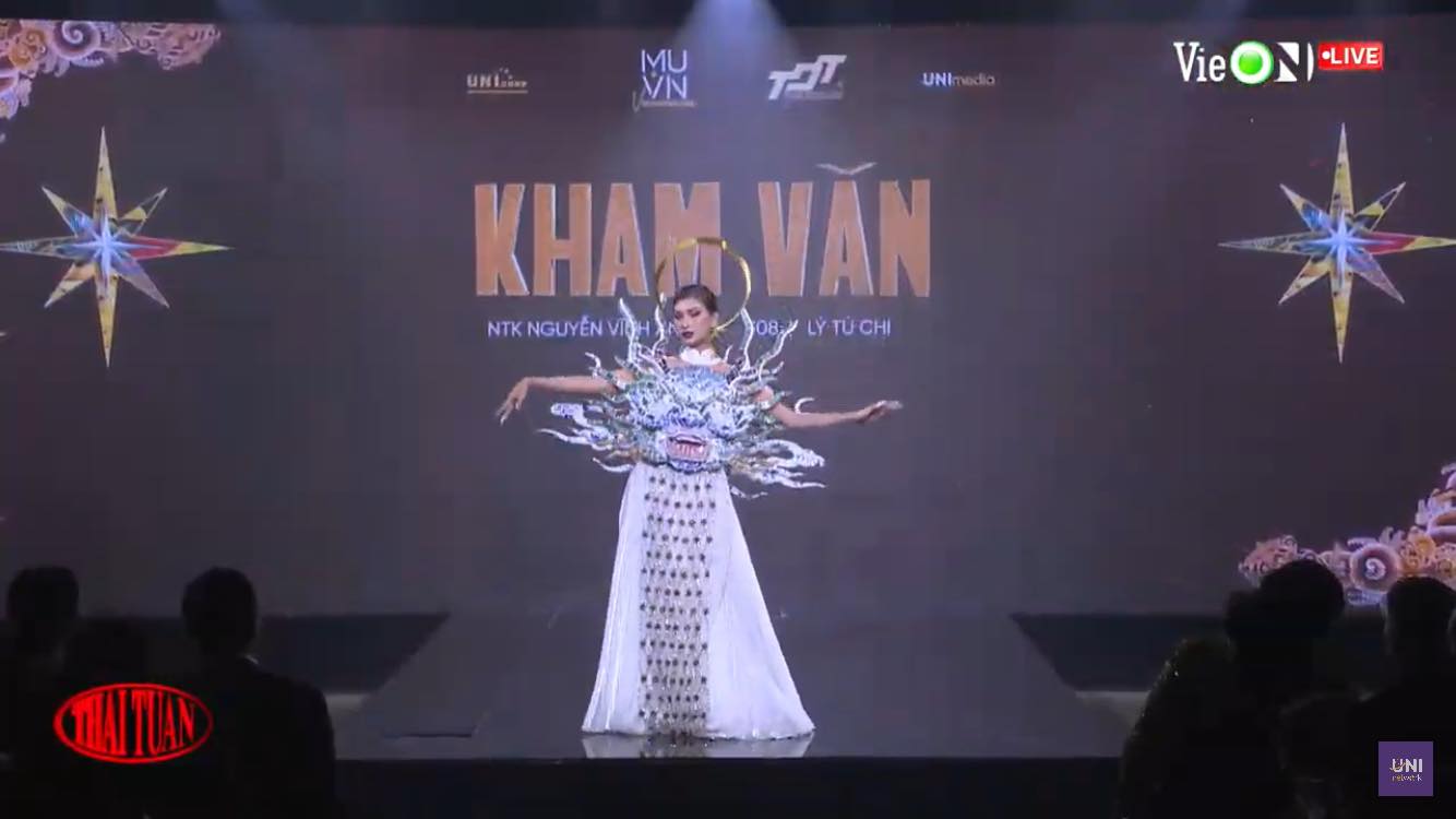 Những bộ cánh đẹp nhất trong đêm Trình diễn Trang phục Dân tộc  tại Miss Universe Việt Nam 2022 - Ảnh 5