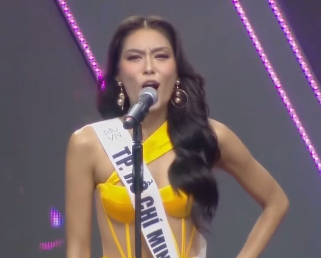 Top 41 Miss Universe Vietnam 2022 hô tên đầy hào sảng, sân khấu bán kết đầy chuyên nghiệp - Ảnh 10