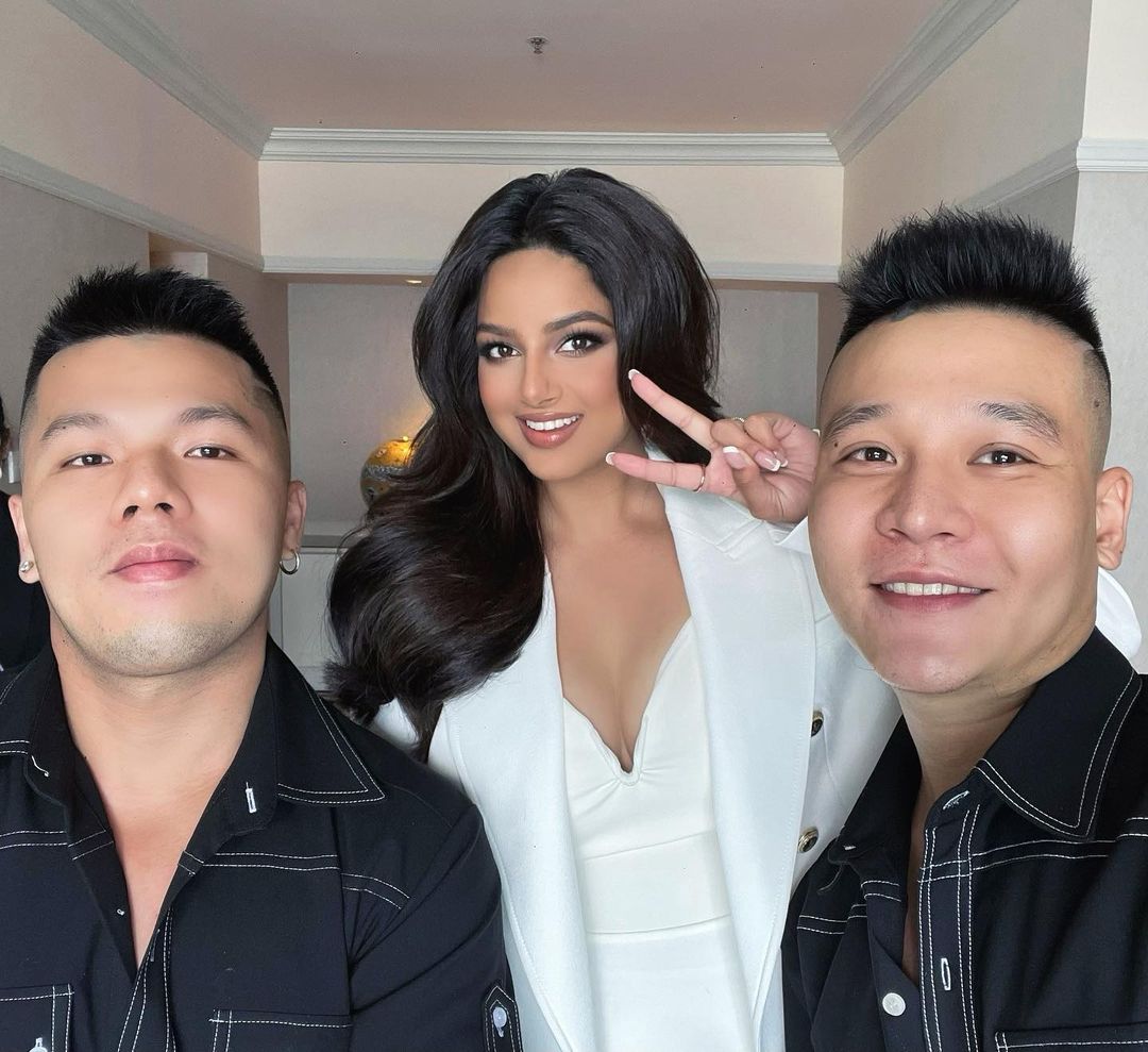 Hoa hậu Sandhu xinh đẹp qua bàn tay makeup của chuyên gia trang điểm Việt Nam - Ảnh 3