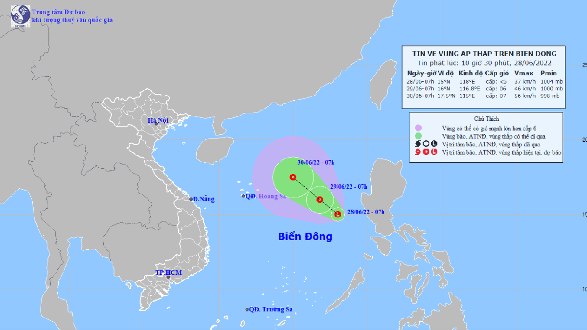 Dự báo thời tiết 3 ngày tới: Áp thấp mạnh lên thành bão, Hà Nội có mưa