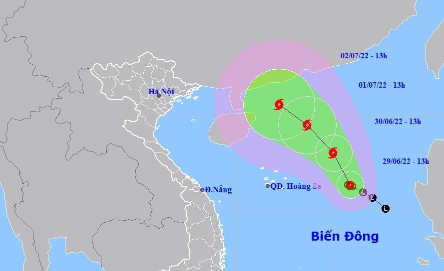 Áp thấp nhiệt đới diễn biến ngày cạnh mạnh, khả năng thành bão trong ngày mai (30/6) - Ảnh 1