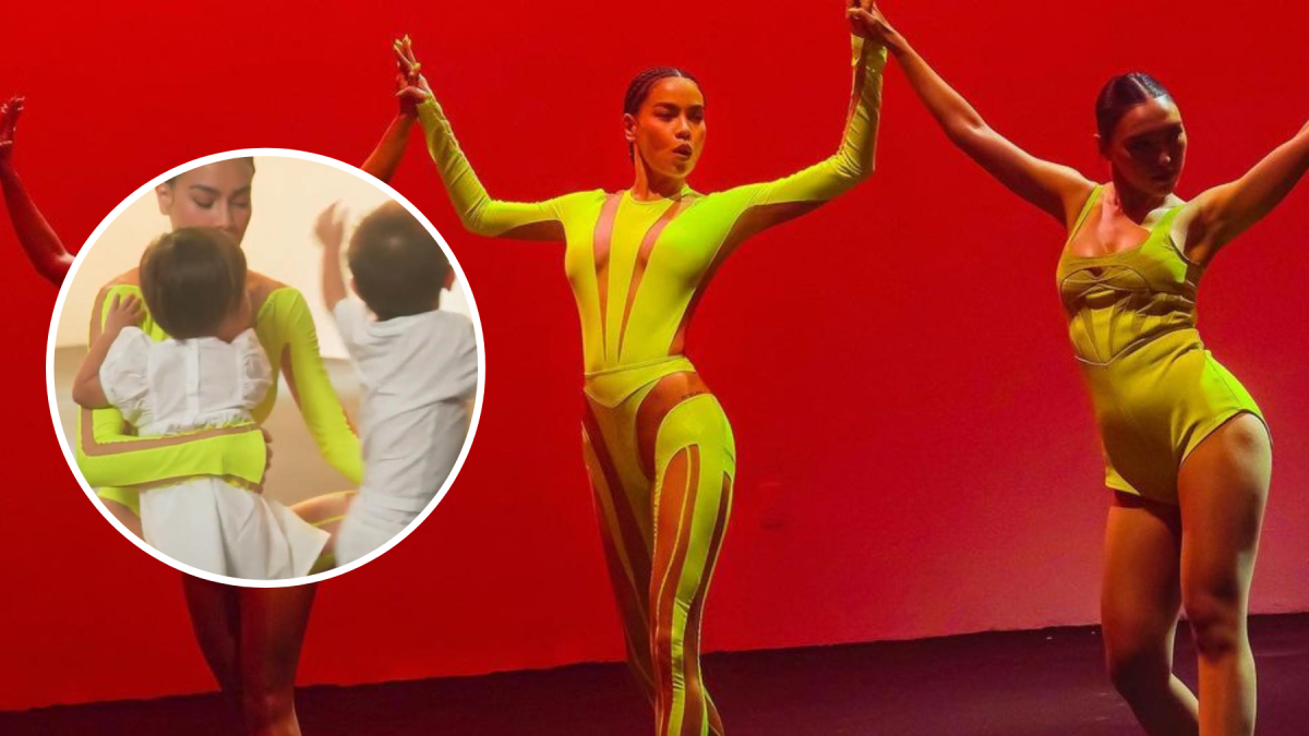 Nghiện con như Hà Hồ, đang quay MV chạy ra ôm hôn, cưng nựng 2 nhóc sinh đôi thăm thiết