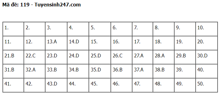 Gợi ý đáp án đề thi môn Toán thi tốt nghiệp THPT 2022 tất cả các mã đề (đang cập nhật) - Ảnh 3