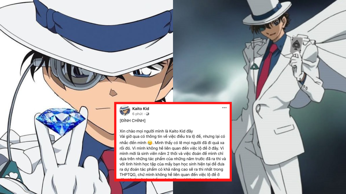 Kaito Kid lên tiếng về chuyện 3 năm đoán trúng đề Ngữ Văn THPT Quốc gia