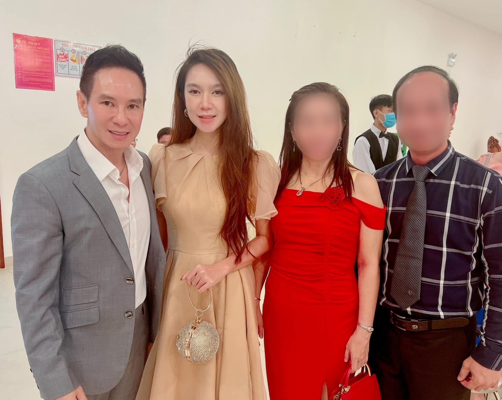 Minh Hà - Lý Hải dự tiệc cưới, nhan sắc 