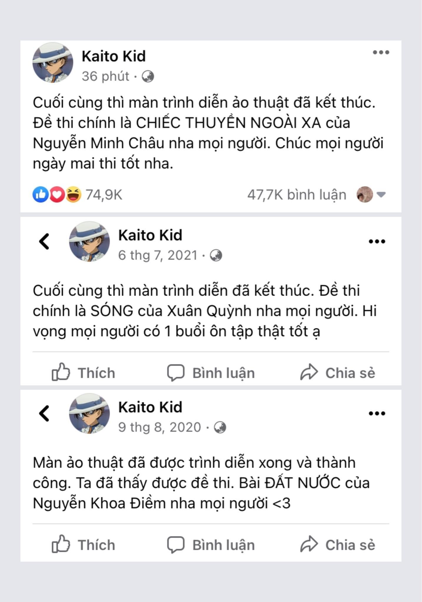 Xuất hiện thánh đoán đề mới 3 năm đều trúng cạnh tranh với Đen Vâu - Ảnh 1