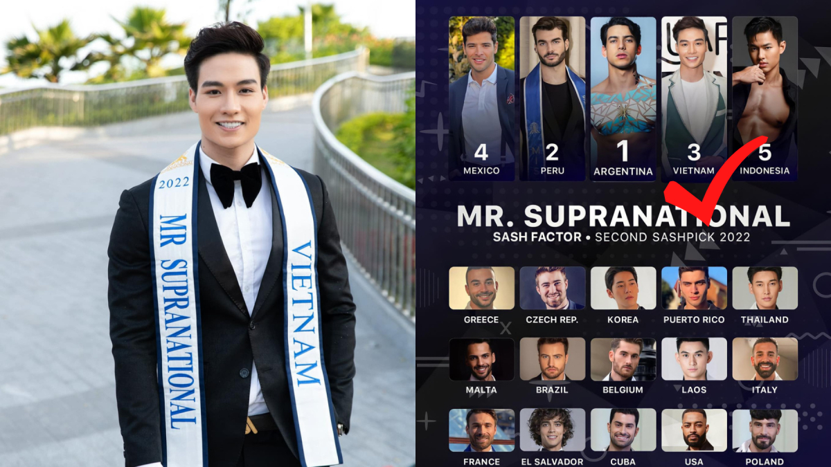 Đạt Kyo được dự đoán giành Á vương 2 tại Mister Supranational 2022