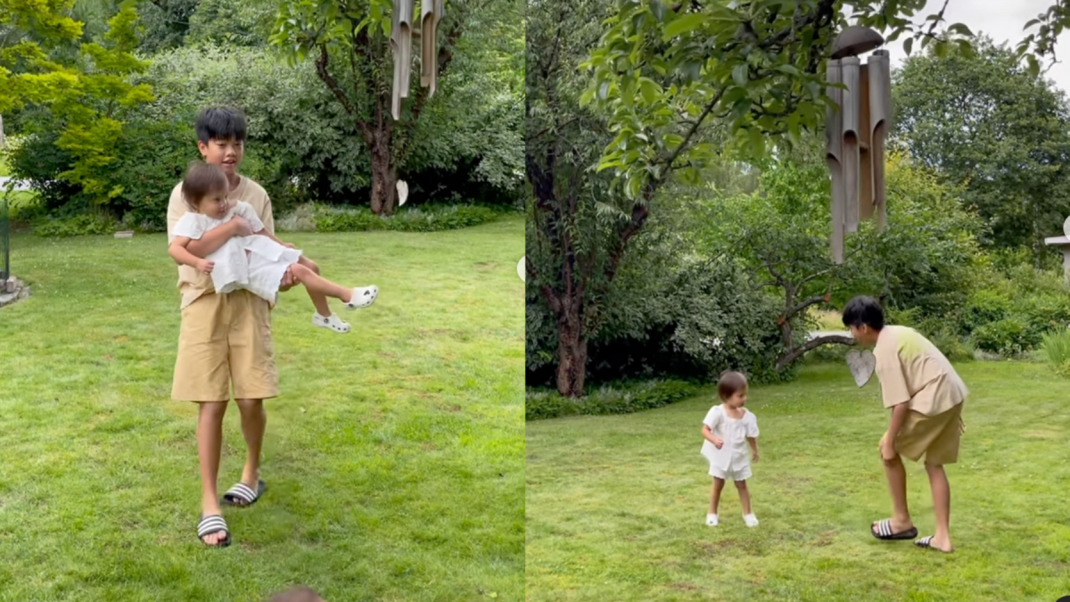 Chiều em như Subeo, bế bổng Lisa cho bay chỉ vì em gái thích