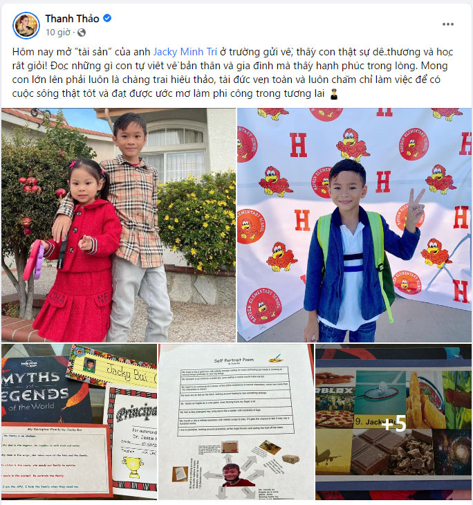 Con trai Ngô Kiến Huy: 11 tuổi ước được làm phi công, ở trường học rất giỏi - Ảnh 2