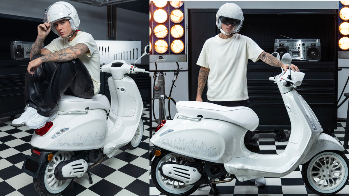 Xe Vespa do Justin Bieber thiết kế dự kiến giá trăm triệu, quà tặng kèm còn hấp dẫn hơn xe?