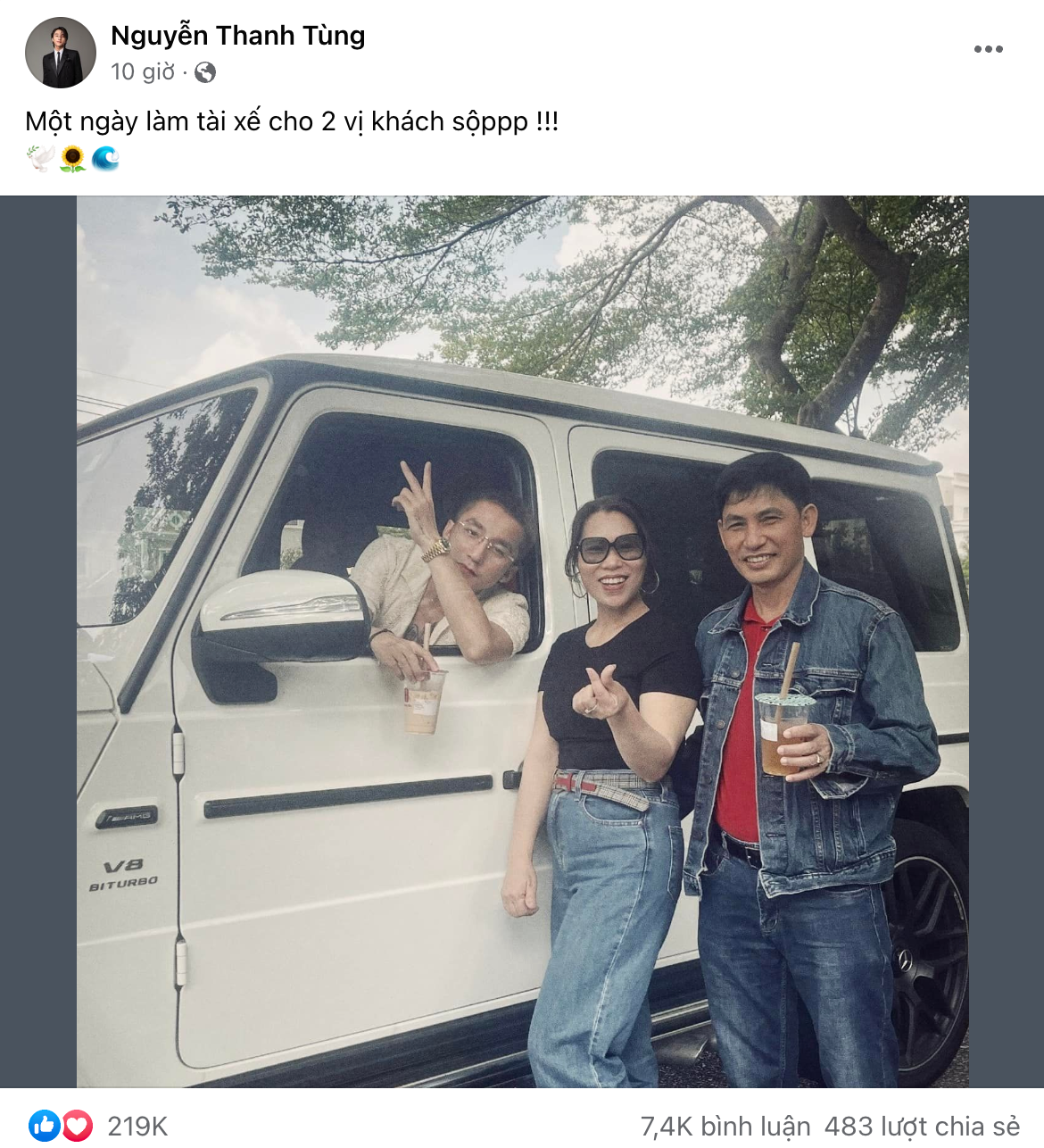 Sơn Tùng M-TP lái G63 đưa bố mẹ đi chơi, sự thật hình xăm cánh tay hé lộ- Ảnh 1