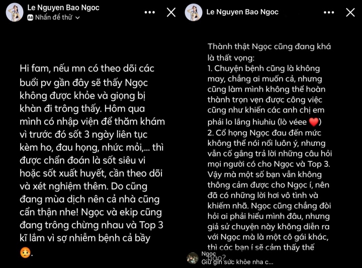 Á hậu Bảo Ngọc nhập viện sau 5 ngày đăng quang Miss World- Ảnh 1