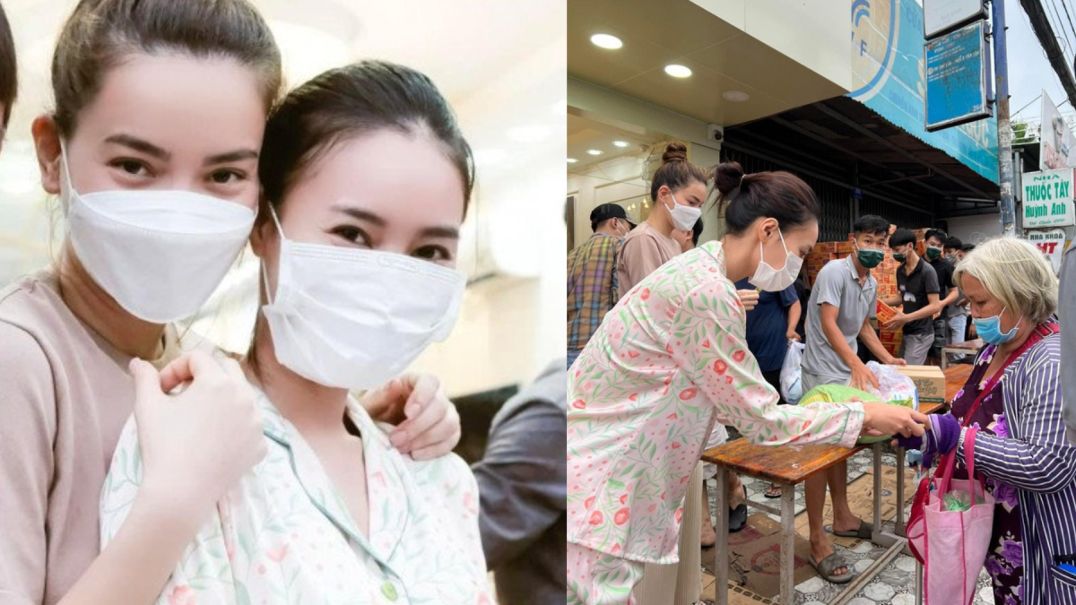 Lan Ngọc mặc đồ ngủ đi từ thiện, giản dị hay cẩu thả?