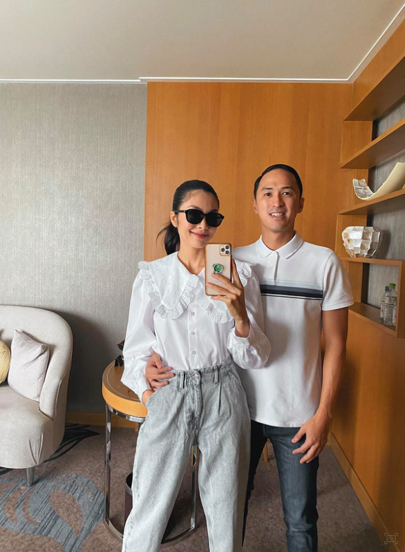 Tăng Thanh Hà nắm tay ông xã, tình yêu 1 thập kỷ vẫn vẹn nguyên - Ảnh 4