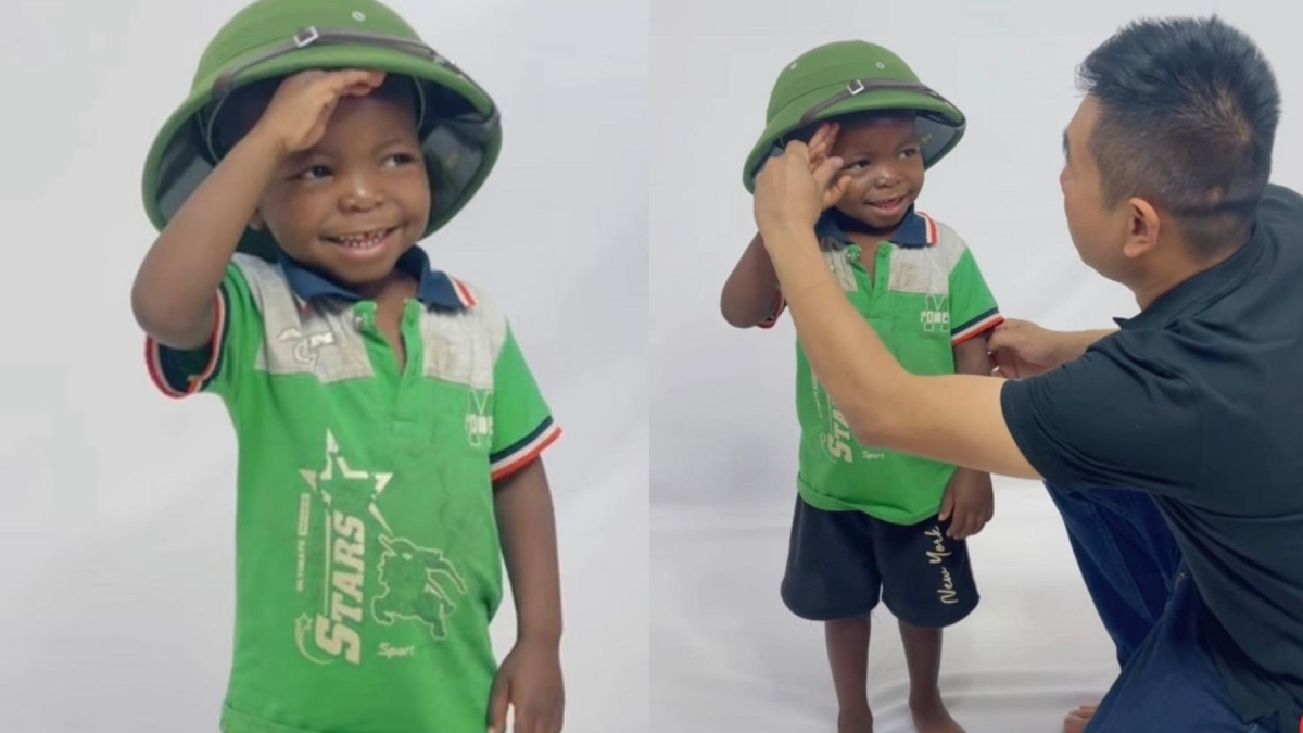 Lôi Con tập chào cờ trước, dường như việc về Việt Nam với Quang Linh Vlogs đã "chắc như bắp"