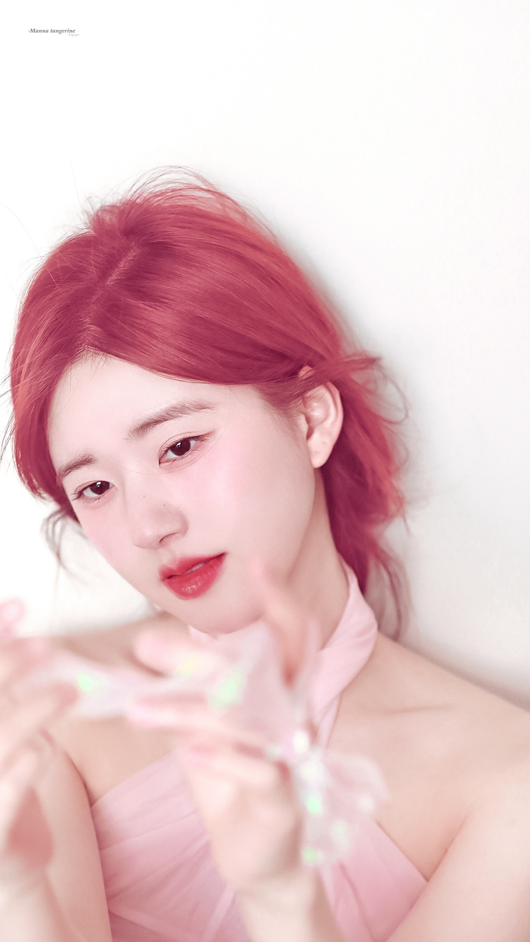 Triệu Lộ Tư xinh như “bình rượu mơ” ngọt ngào với mái tóc hồng- Ảnh 5