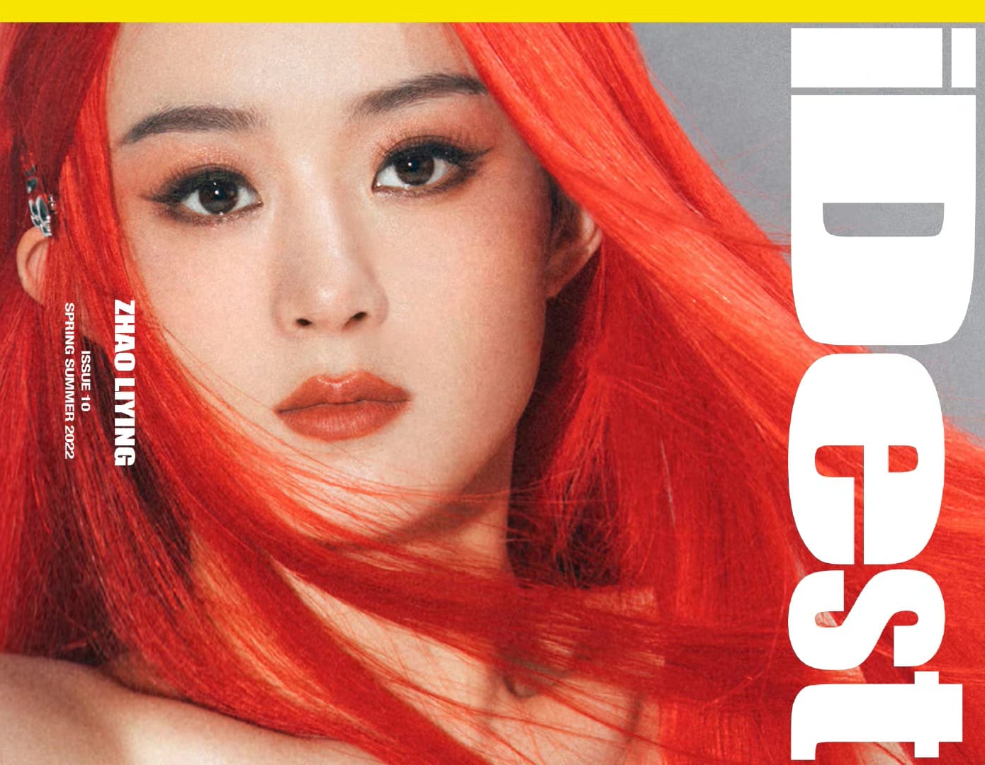 Triệu Lệ Dĩnh phá cách với tóc đỏ trên bìa tạp chí- Ảnh 2