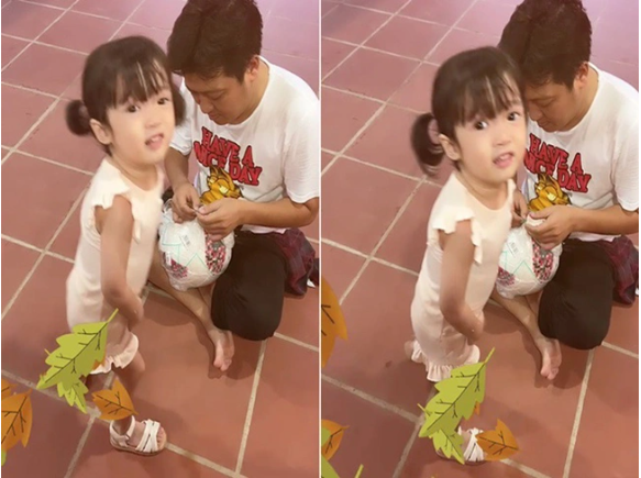 Ái nữ nhà Nhã Phương - Trường Giang ngày càng ra dáng, tạo dáng điệu hơn mẹ - Ảnh 1